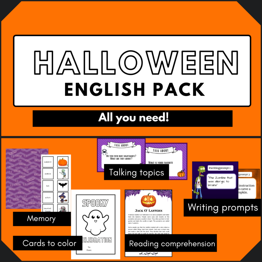 English – Halloween complete pack!