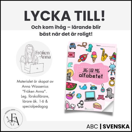 Jag lär mig alfabetet | Bokstavshäfte | (256 sidor!)