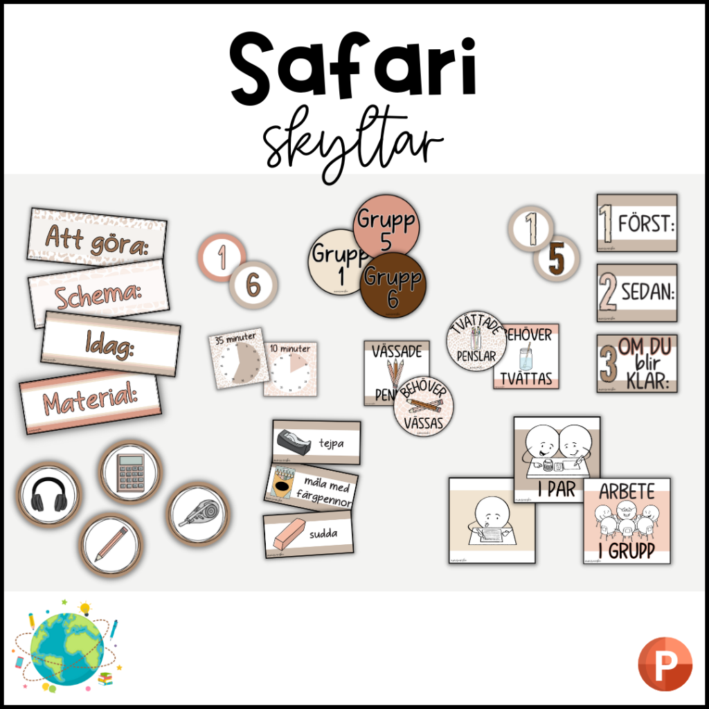 Safari – Skyltar