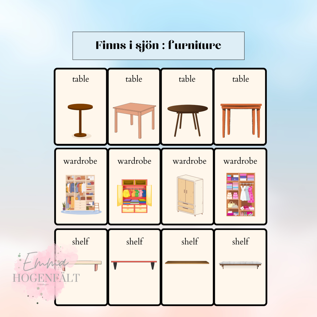 Finns i sjön – furniture