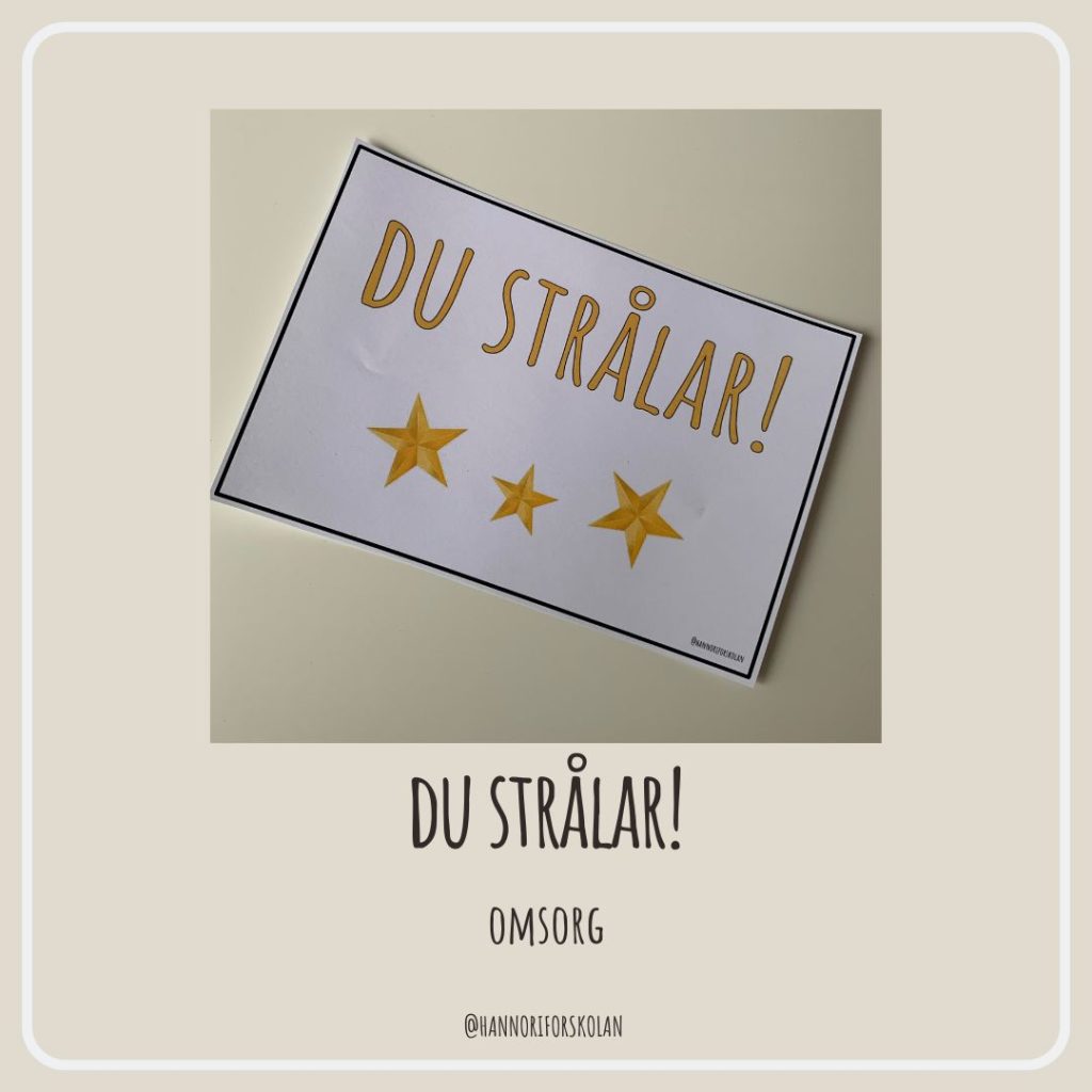 Du strålar!