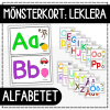 Kort med alfabetet - leklera eller trolldeg