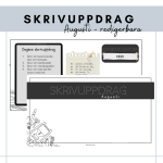 Skrivuppdrag augusti - bild 1