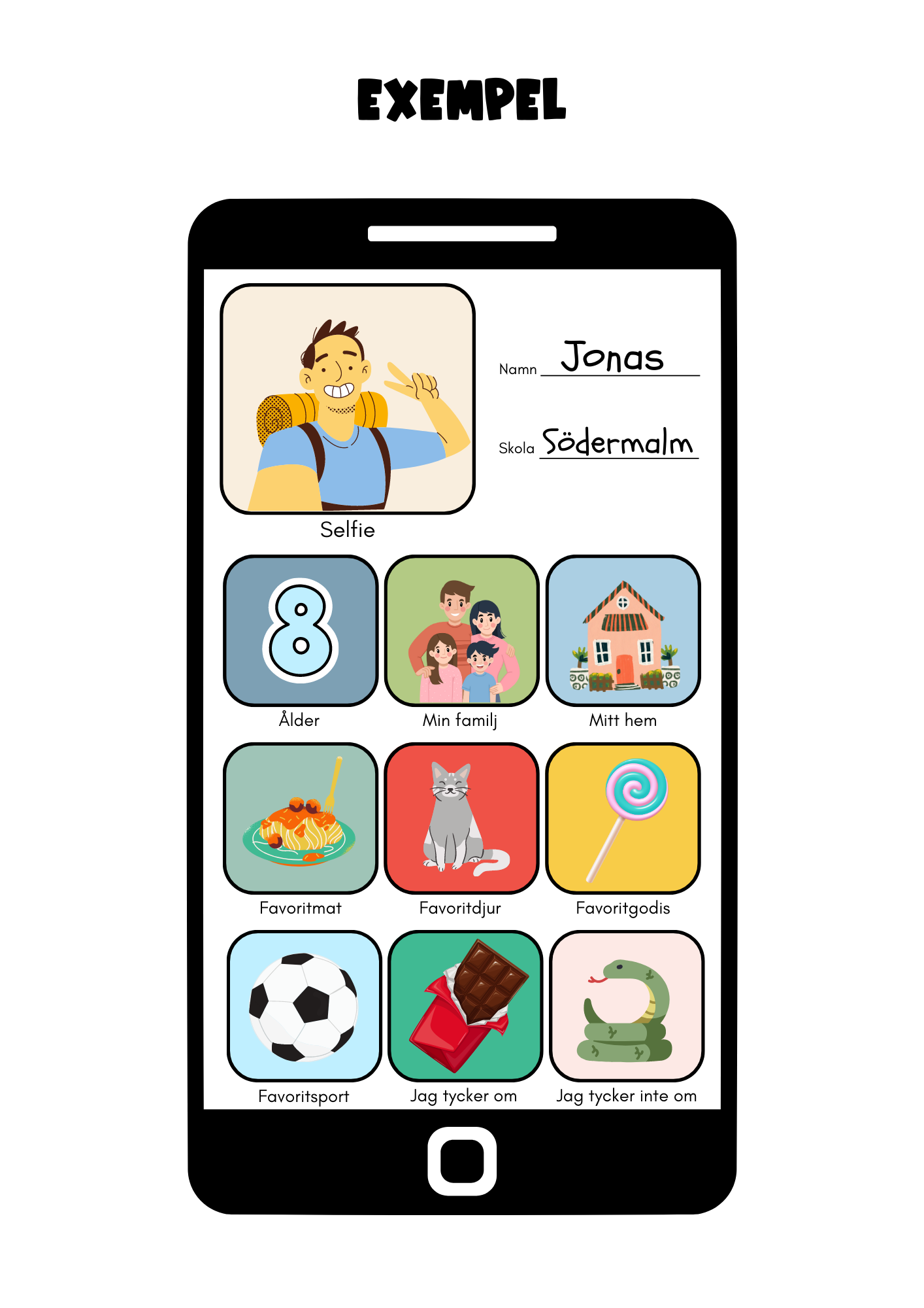 Allt om mig- smartphone