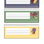 Namnlappar / namnskyltar (runda, till pärmrygg samt till bänk/bord. - bild 3