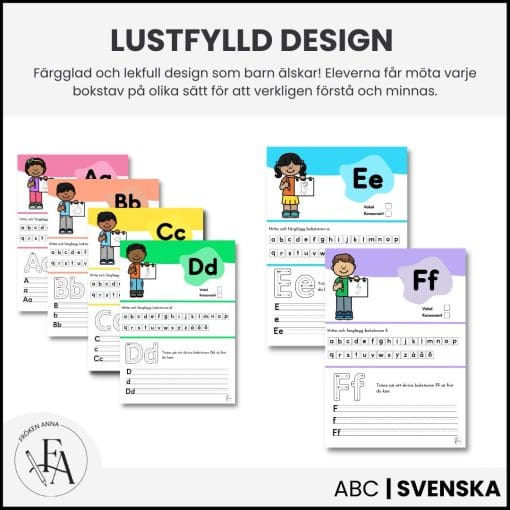 Jag lär mig alfabetet | Bokstavshäfte | (256 sidor!)