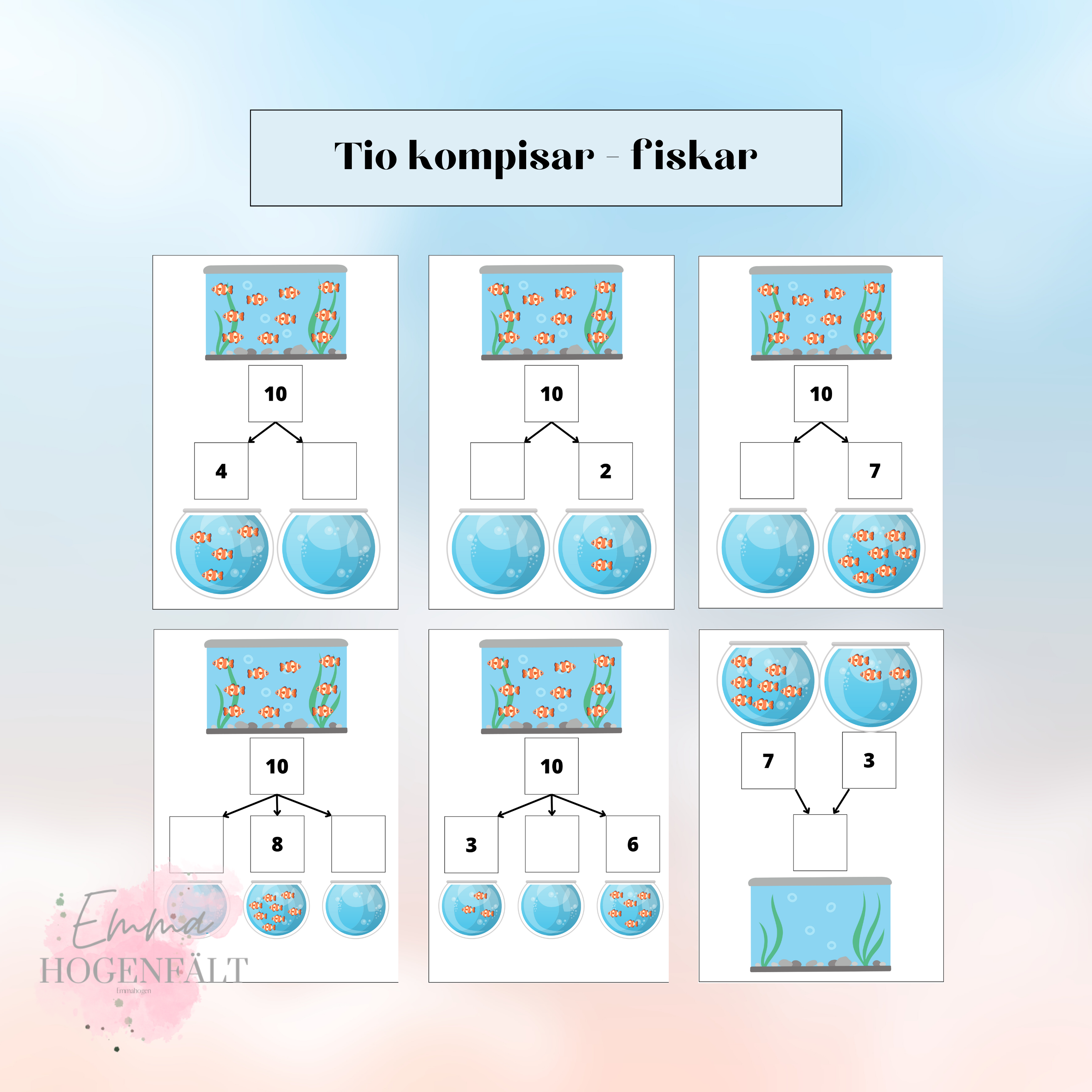 Tio kompisar - fiskar