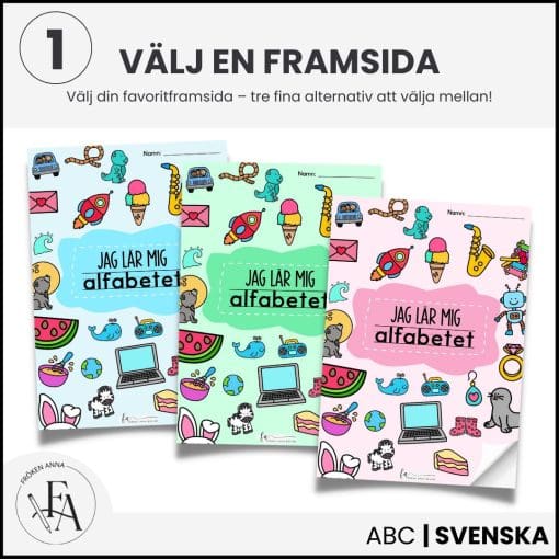 Jag lär mig alfabetet | Bokstavshäfte | (256 sidor!)