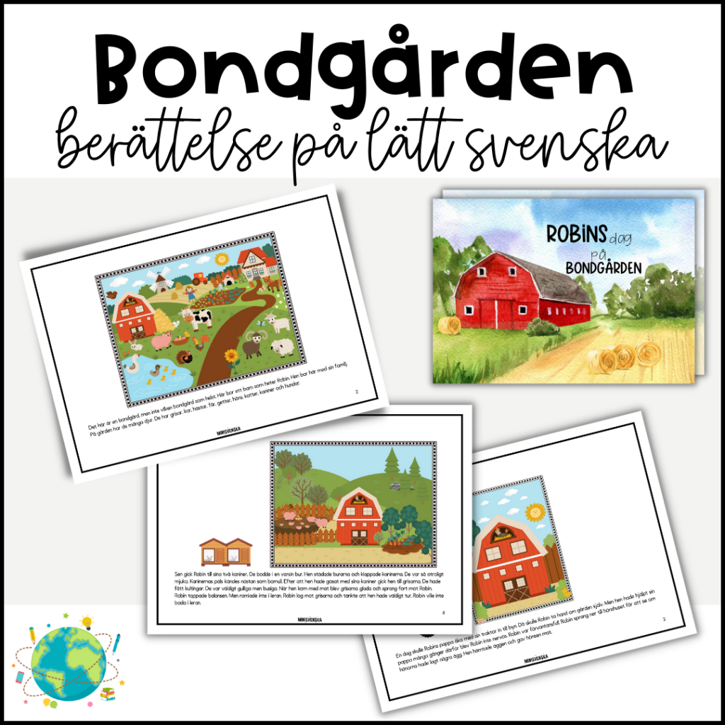 Robins dag på bondgården – Lättläst