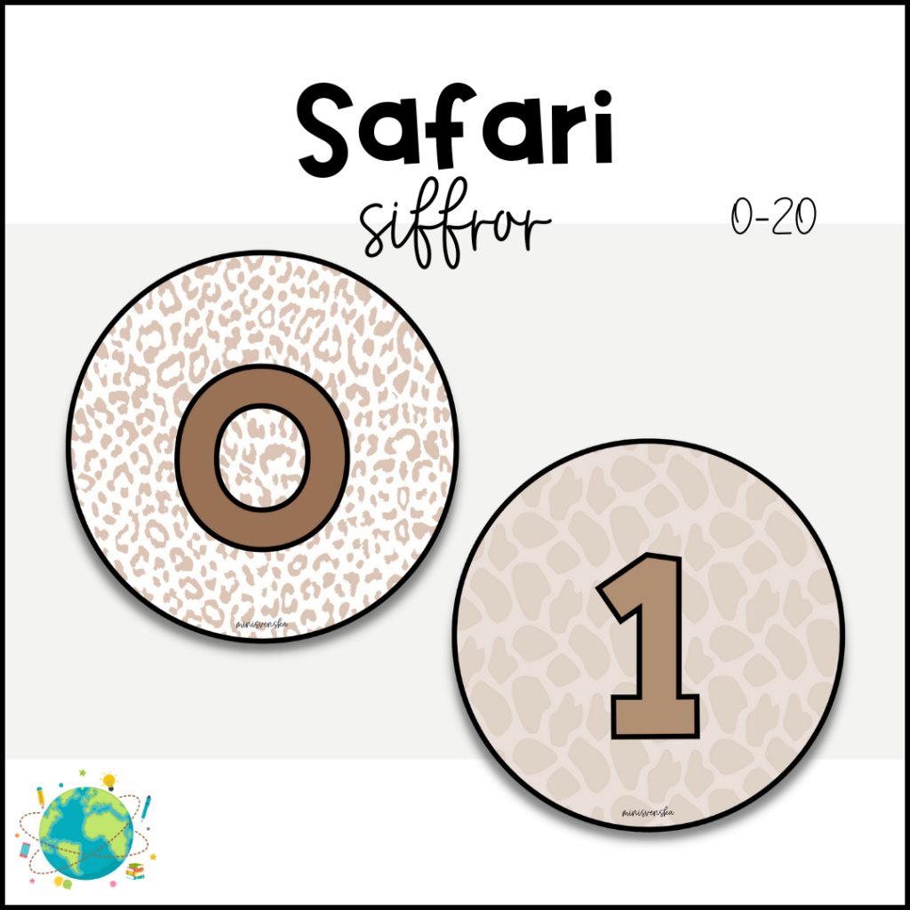 Safari – Siffror 0-20