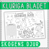 Skogens djur - kluriga bladet: knep, knåp och pyssel