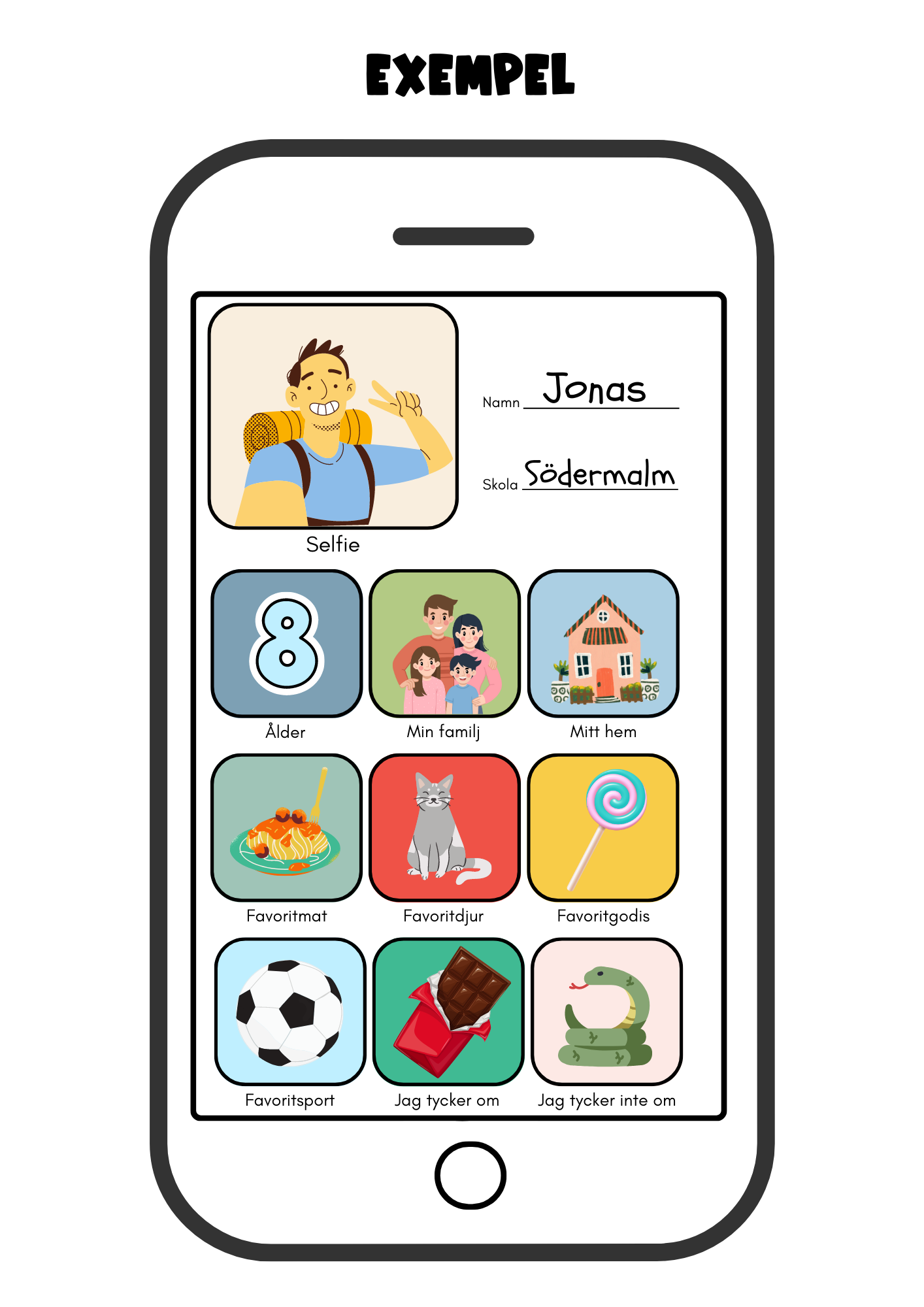 Allt om mig- smartphone