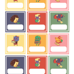 Namnlappar / namnskyltar (runda, till pärmrygg samt till bänk/bord. - bild 5