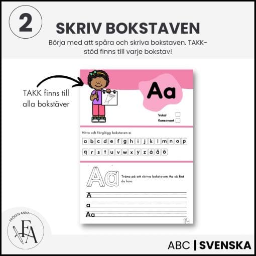 Jag lär mig alfabetet | Bokstavshäfte | (256 sidor!)