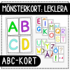 ABC-kort till leklera eller trolldeg