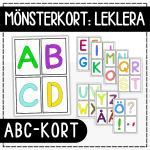 ABC-kort till leklera eller trolldeg - bild 1