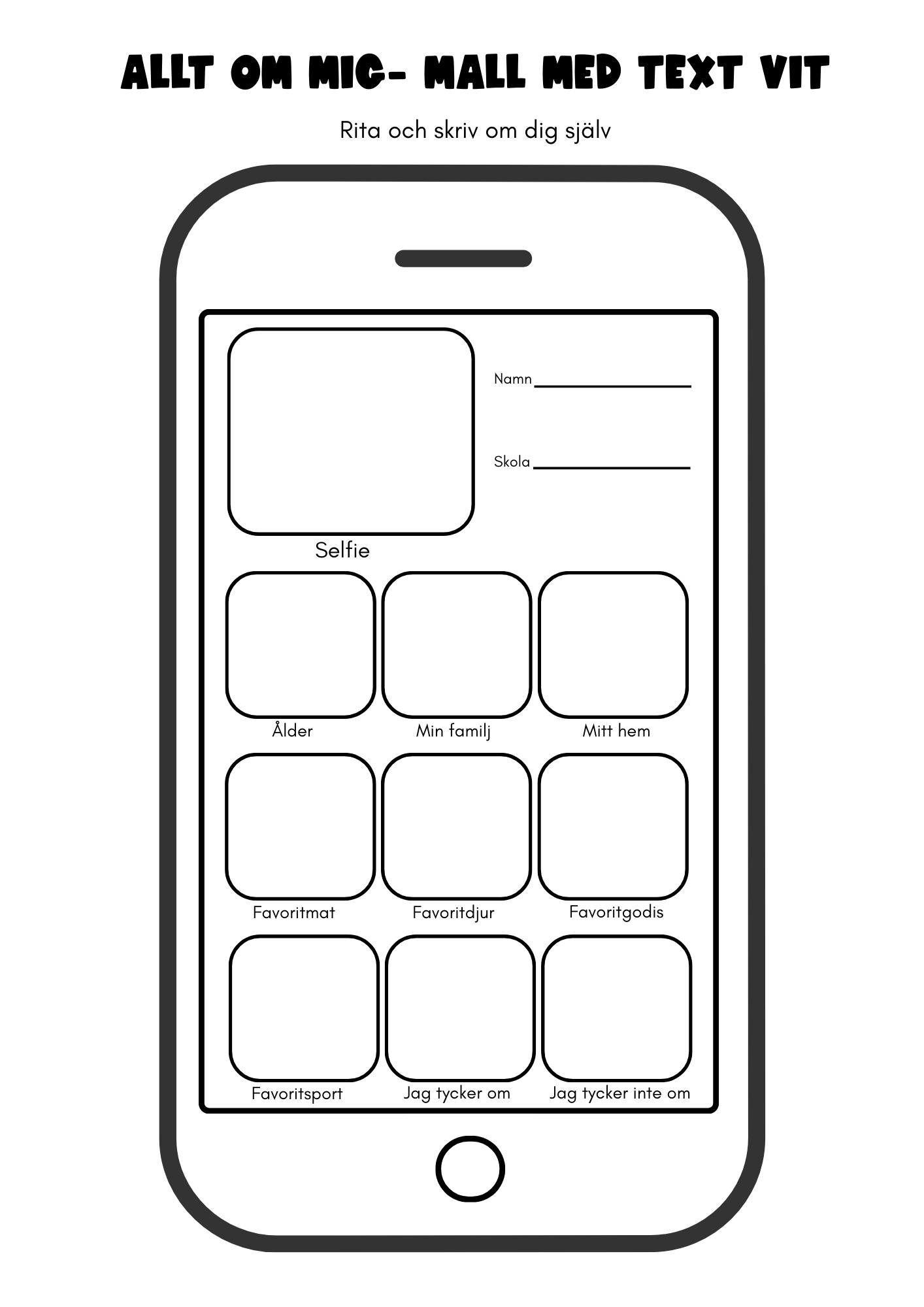 Allt om mig- smartphone