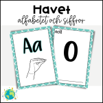 Havet – Alfabetet med tecken och siffror - bild 1