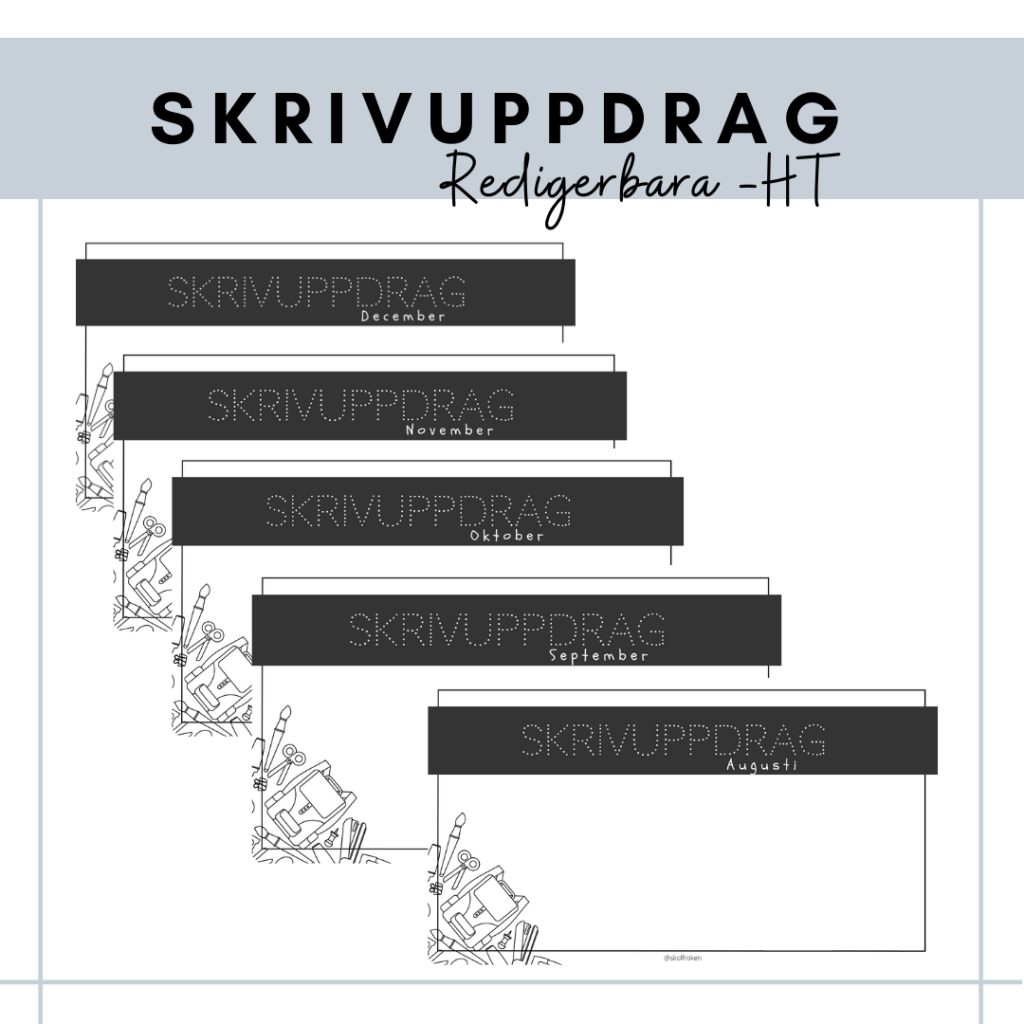 Dagliga skrivuppdrag HT
