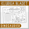 Dinosaurier - kluriga bladet: knep, knåp och pyssel