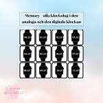 Memory – alla klockslag i den analoga och den digitala klockan - bild 8