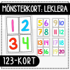 123-kort till leklera eller trolldeg
