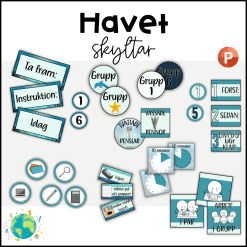 Havet - Skyltar