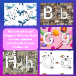 Alfabet A4 till vägg eller flashcards - bild 1