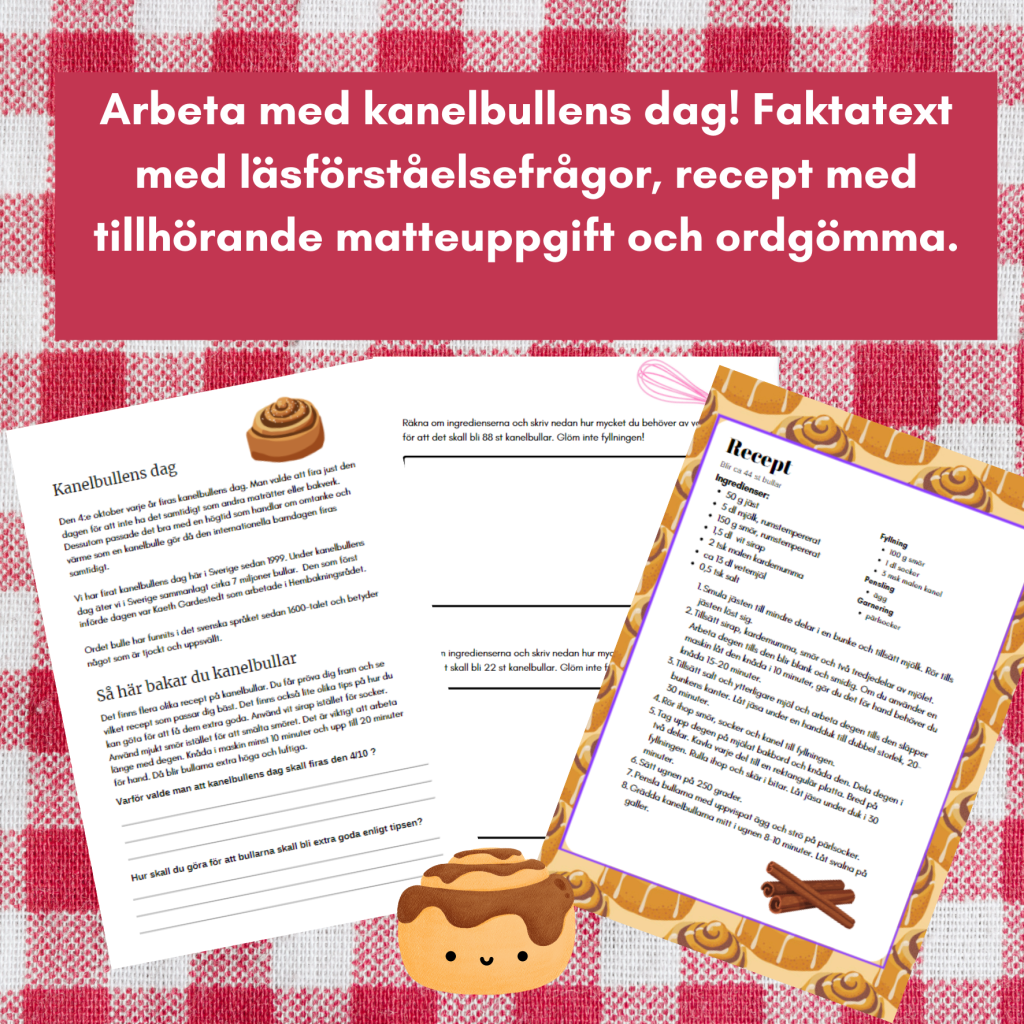 Kanelbullens dag 4 sidor