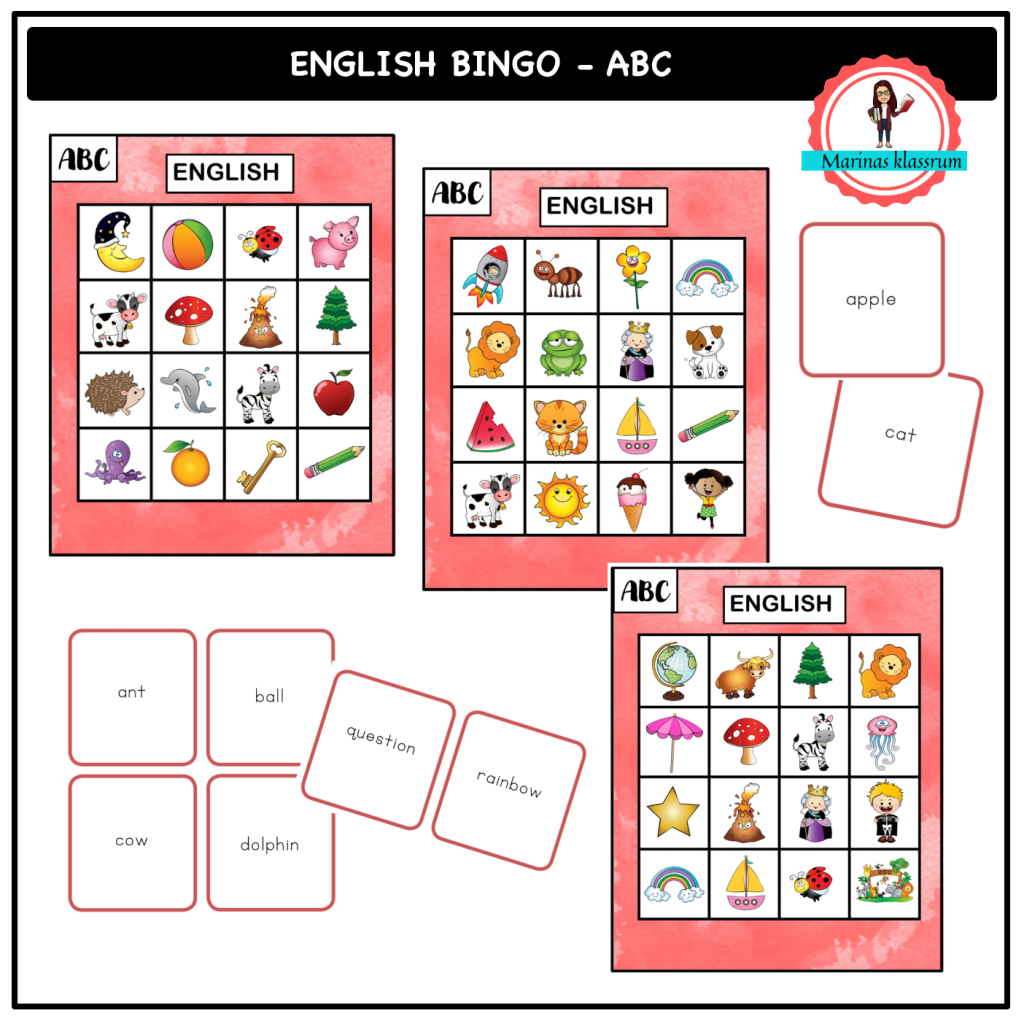 English bingo – ABC
