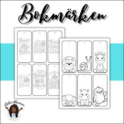 Bokmärken djur och ätbart