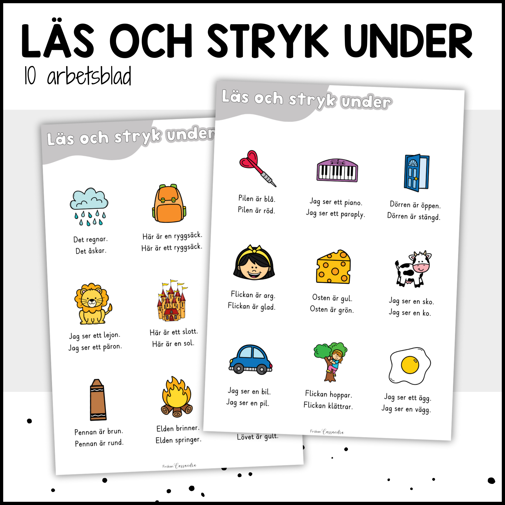 Läs och stryk under