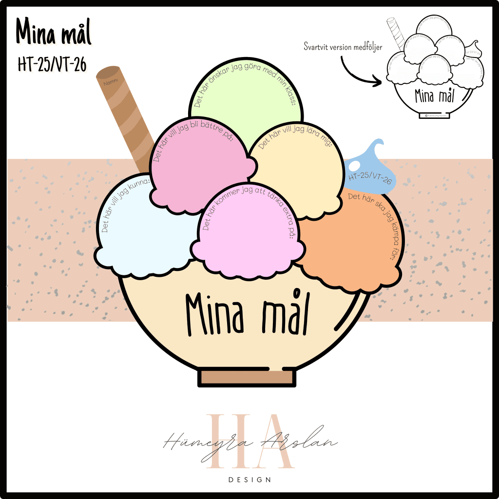 Skolstart: Mina mål 2025/2026