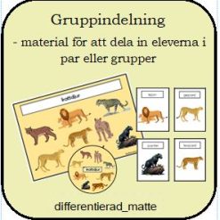 Gruppera eleverna med djurtema!