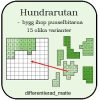 Hundrarutan - bygg ihop pusselbitarna, 15 olika