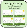 Taluppfattning - slå tärning och måla lika många kronblad