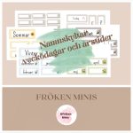 Skyltar: Namnetiketter, årstider, veckodagar - bild 1