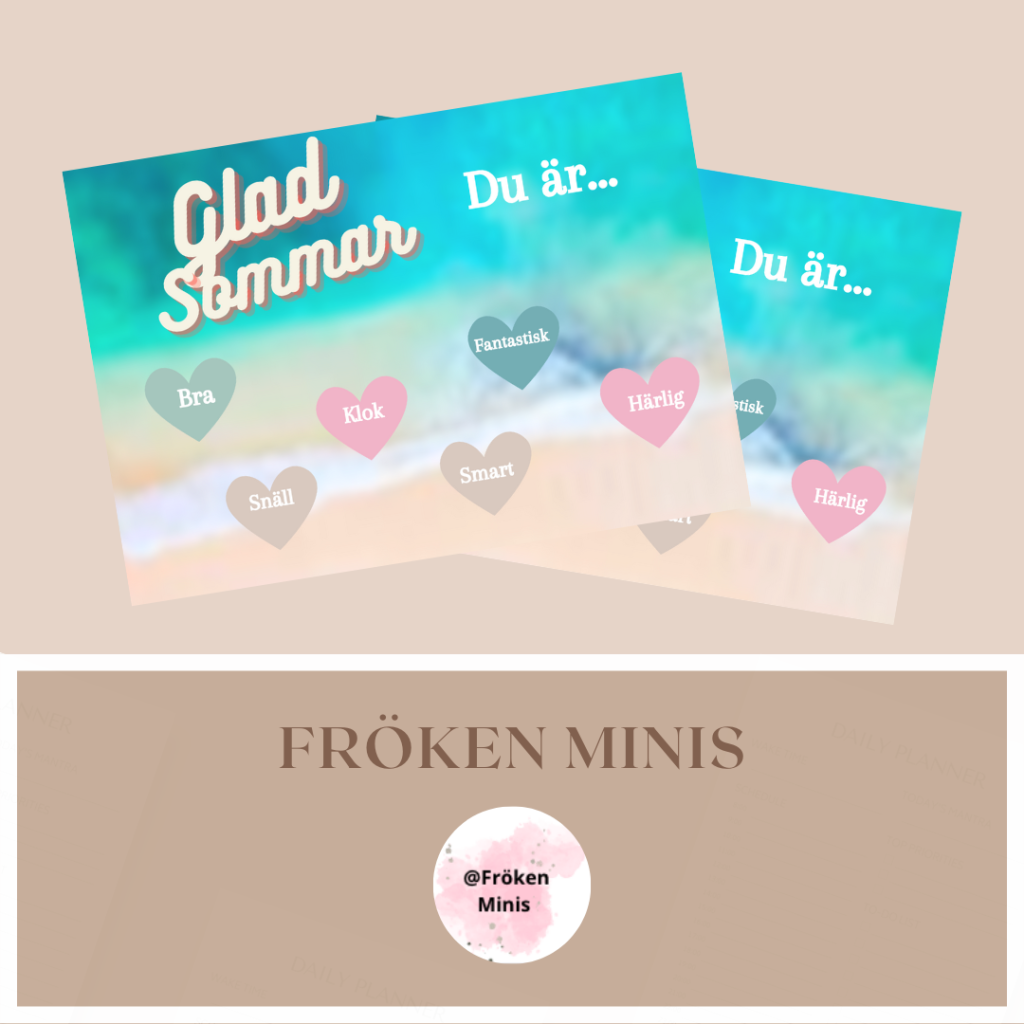 Sommarhälsning pepp skrapkort