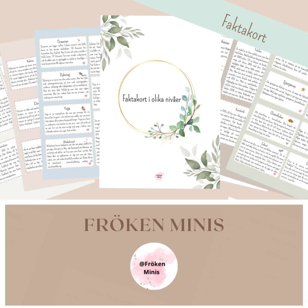 Faktakort Flash cards