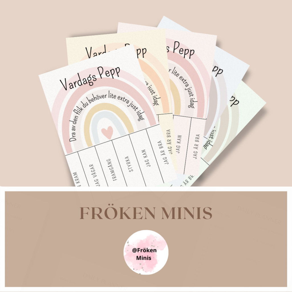 Vardagspepp med flikar 8 ark