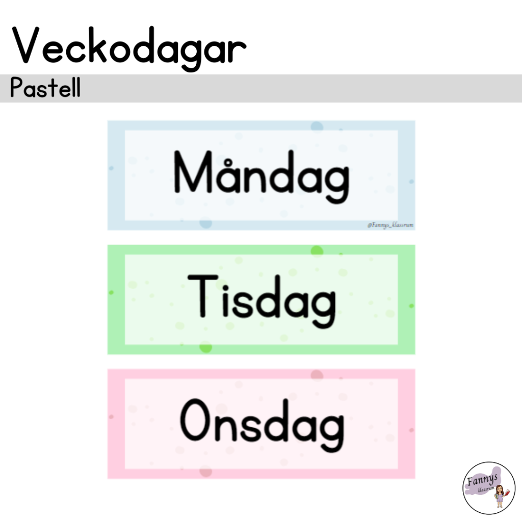 Veckodagar