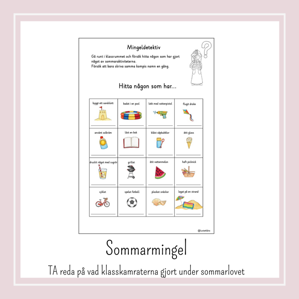 Sommarmingel, Mingeldetektiv.