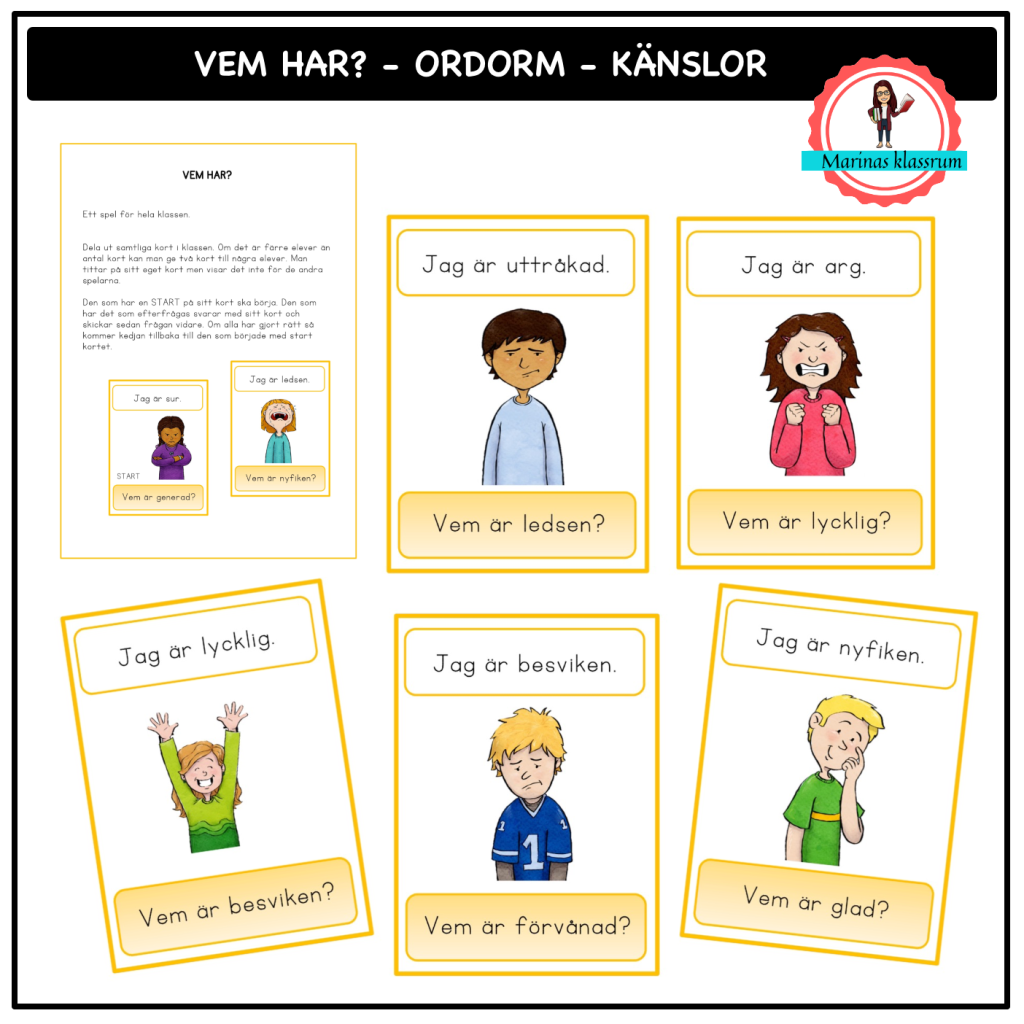 Ordorm – Vem har? – känslor