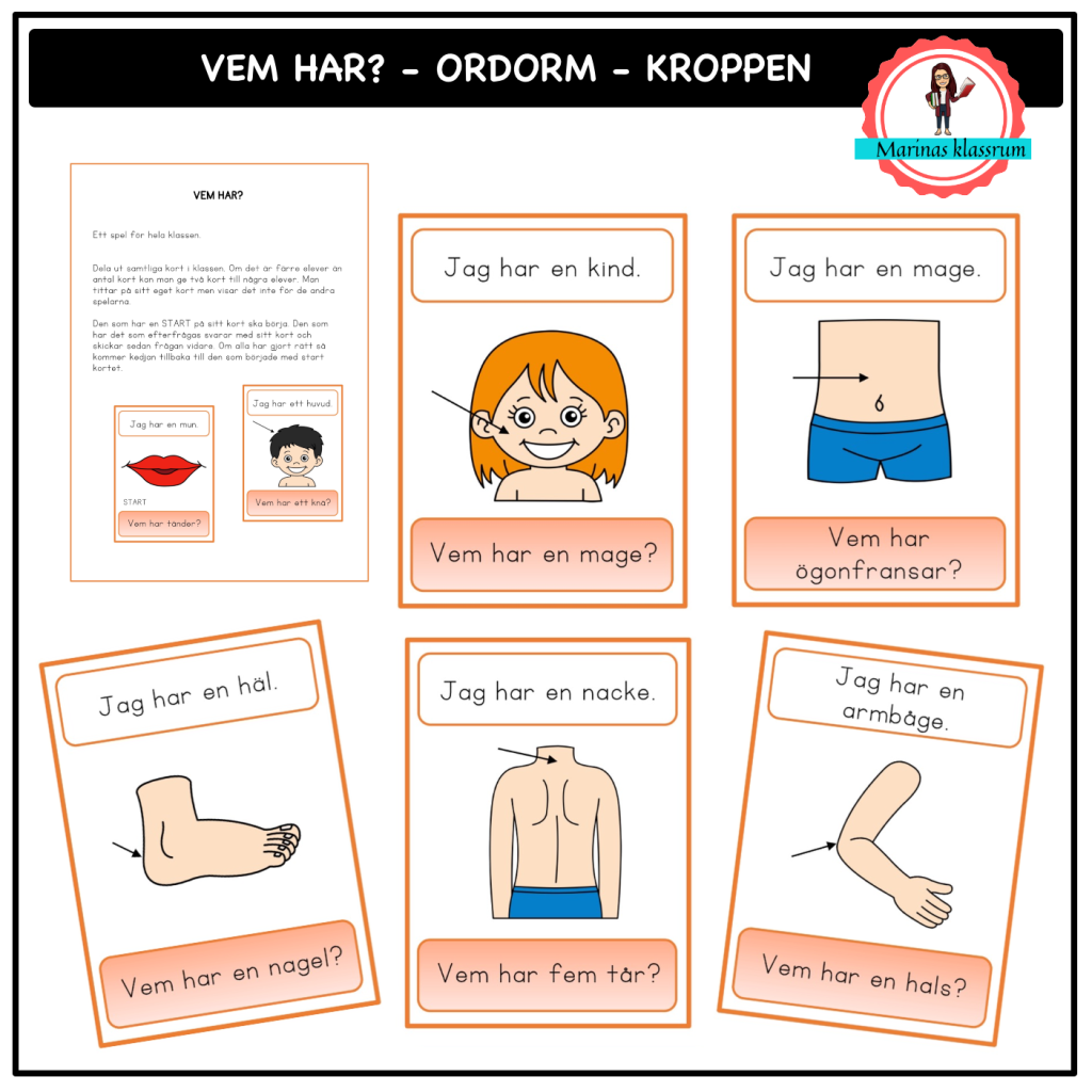 Ordorm – Vem har? – kroppen