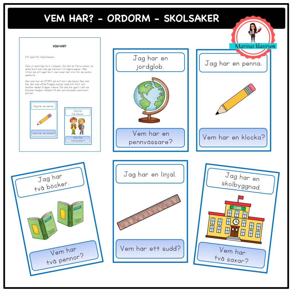 Ordorm – Vem har? – skola