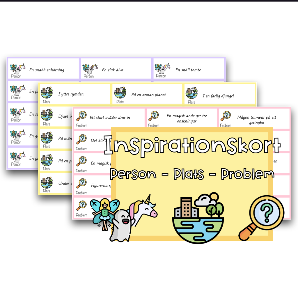 Berättande text – kort för att få igång skrivandet!