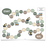 Mattespel – ”Lilla minus 3” – Tema: Fordon - bild 1