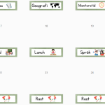 Skyltar till schema på tavlan - bild 20