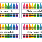 Redigeringsbara namnskyltar 4 olika designer - bild 5