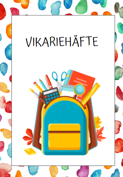 Vikariehäfte / vikariepärm lågstadiet